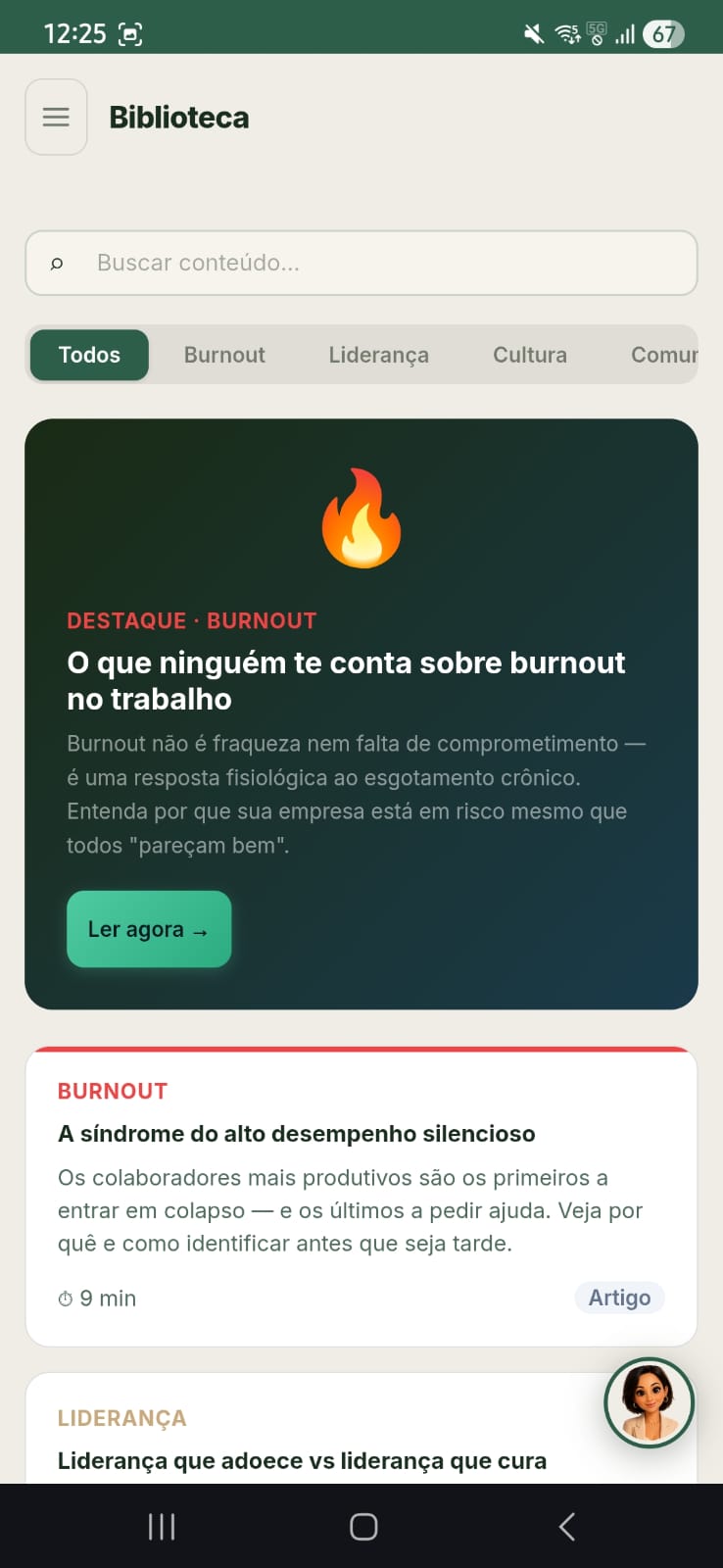 Tela do app Ranne Care