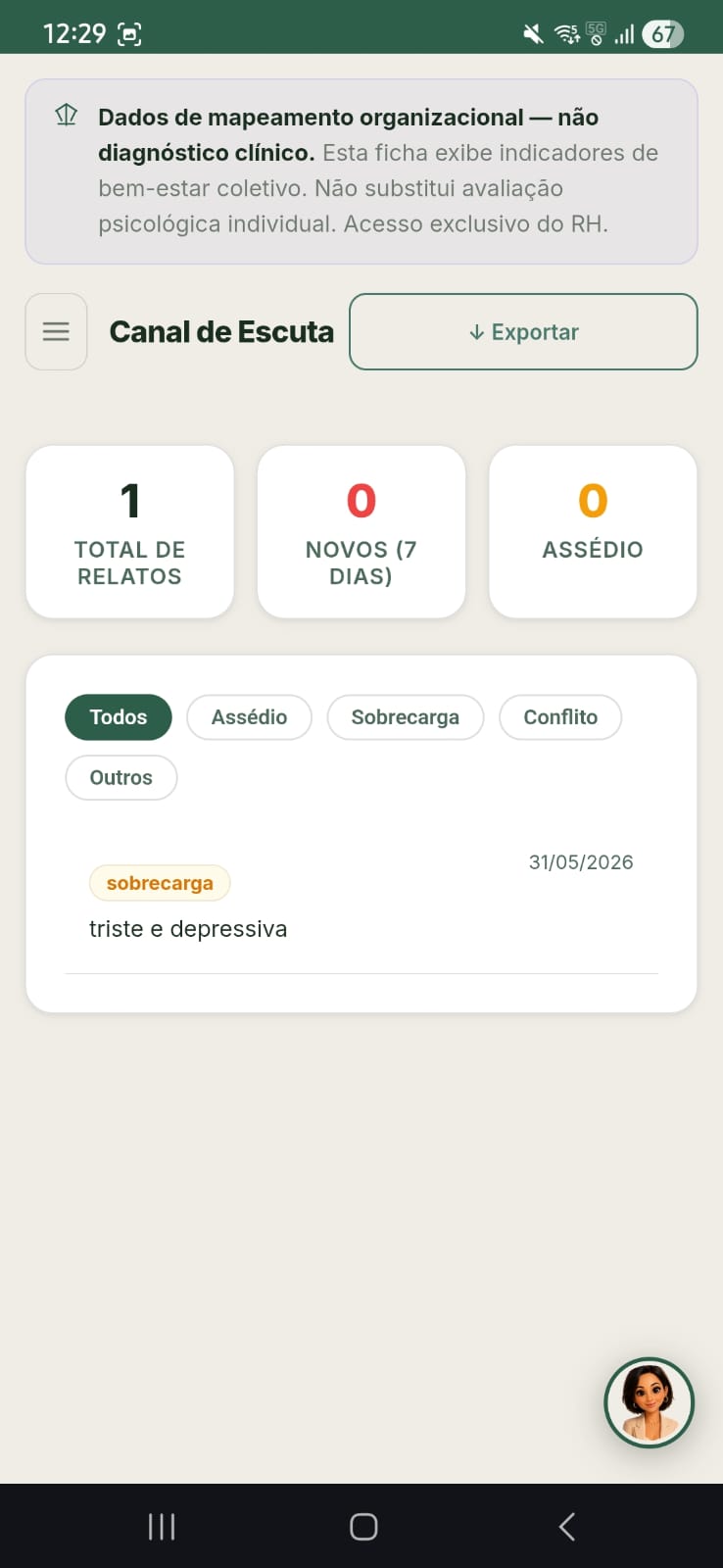 Tela do app Ranne Care